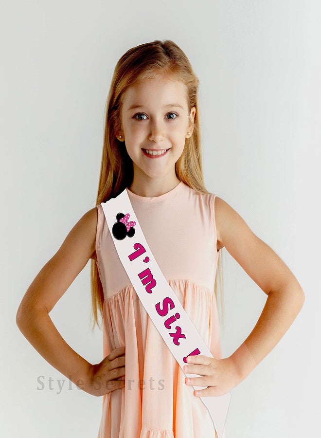 Style Secrets وشاح عيد الميلاد السادس من الساتان الأبيض بحواف منسوجة من ستايل سيكرتس، مقاس 3 بوصات، مثالي للأميرات الجميلات والفتيات اللواتي يبلغن من العمر 6 سنوات - Image 2